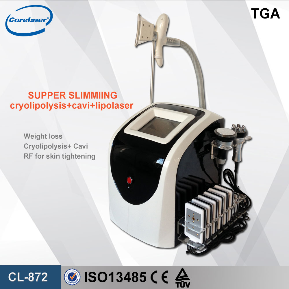 Crylipolysis +lipolaser +Cavitation+RF CL-872