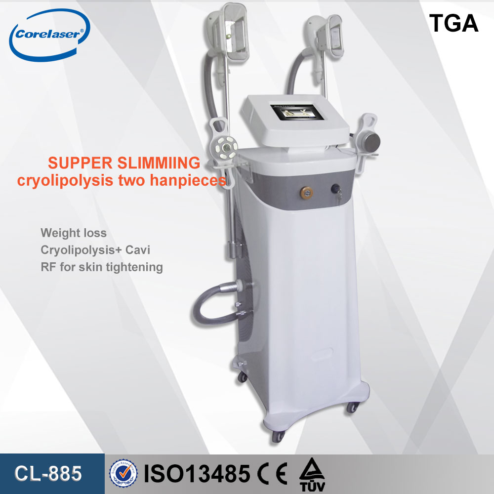 Crylipolysis work at the same time+Cavitation+RF CL-885
